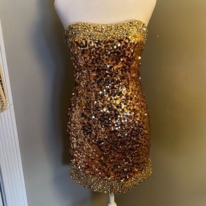 Sequin mini dress size 0